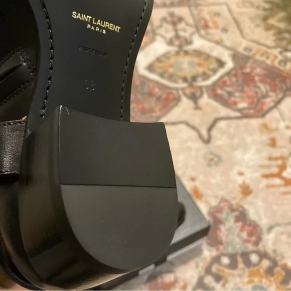 Saint Laurent Wyatt Short Strap Studded Boot - Picture 12 of 14